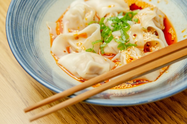 bowl of dumplings